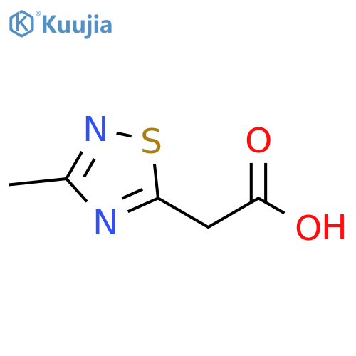 2-(3-methyl-1,2,4-thiadiazol-5-yl)acetic acid structure
