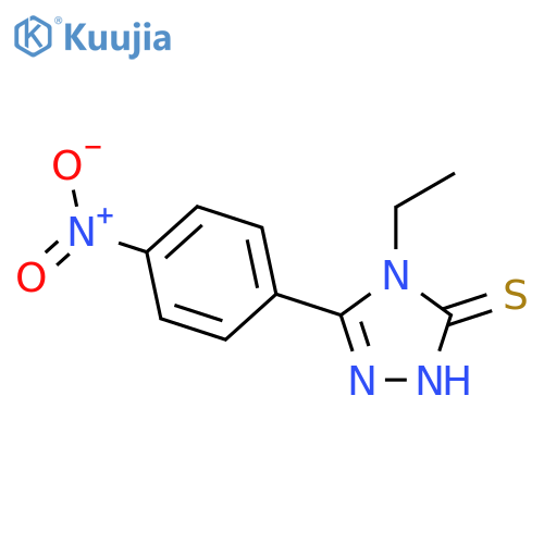 4-Ethyl-5-(4-nitrophenyl)-4H-1,2,4-triazole-3-thiol structure