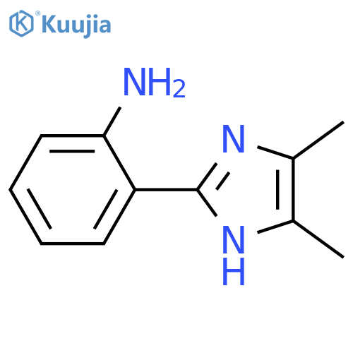 2-(4,5-dimethyl-1H-imidazol-2-yl)aniline structure