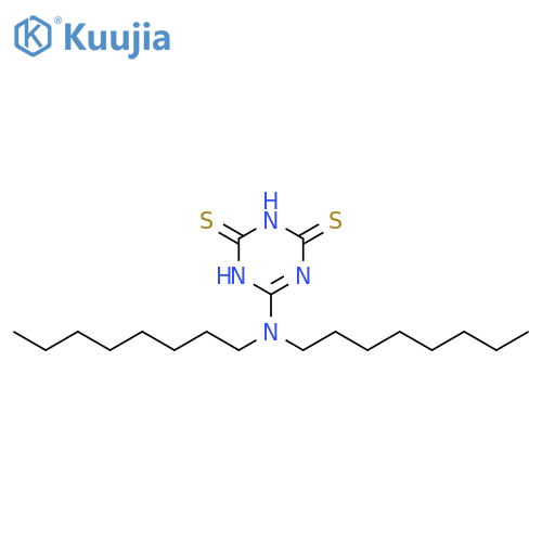 1,3,5-Triazine-2,4(1H,3H)-dithione, 6-(dioctylamino)- structure