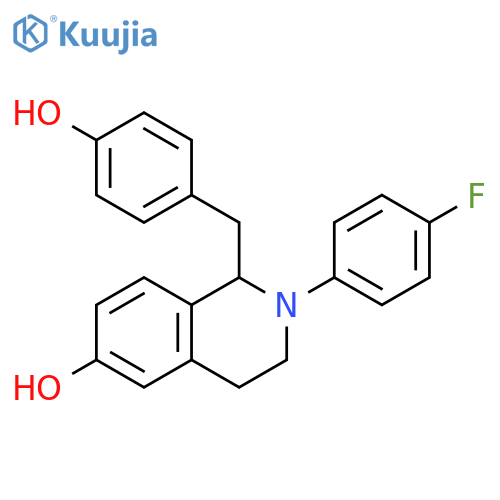 6-Isoquinolinol,2-(4-fluorophenyl)-1,2,3,4-tetrahydro-1-[(4-hydroxyphenyl)methyl]- structure