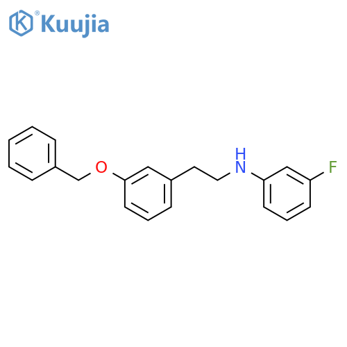 Benzeneethanamine, N-(3-fluorophenyl)-3-(phenylmethoxy)- structure