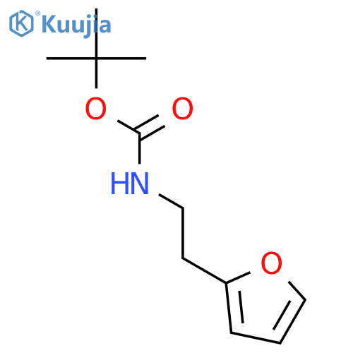 Carbamic acid,[2-(2-furanyl)ethyl]-, 1,1-dimethylethyl ester (9CI) structure