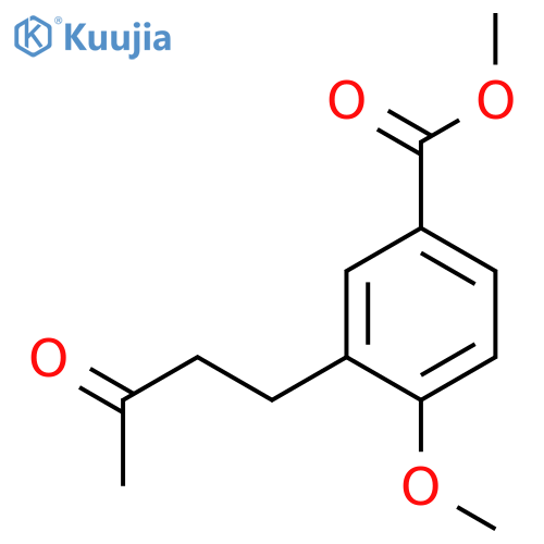 methyl 4-methoxy-3-(3-oxobutyl)benzoate structure