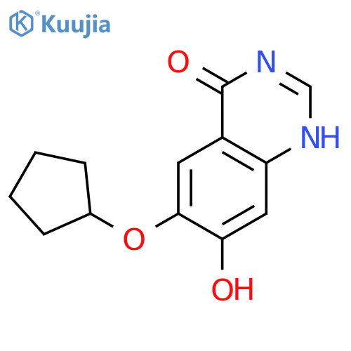 4(1H)-Quinazolinone, 6-(cyclopentyloxy)-7-hydroxy- structure