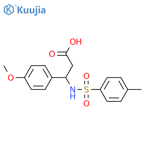 Benzenepropanoic acid,4-methoxy-b-[[(4-methylphenyl)sulfonyl]amino]- structure