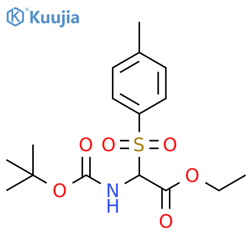 ethyl tert-butoxycarbonylamino(toluene-4-sulfonyl)acetate structure