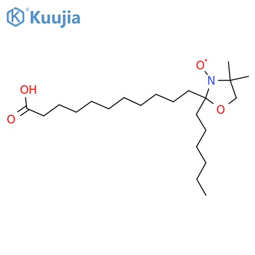 3-Oxazolidinyloxy,2-(10-carboxydecyl)-2-hexyl-4,4-dimethyl- structure