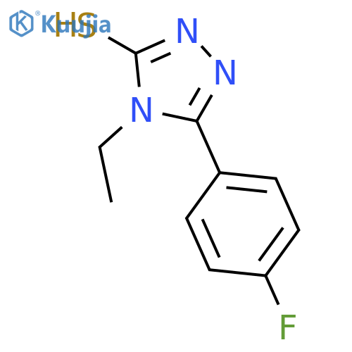 4-Ethyl-5-(4-fluorophenyl)-4H-1,2,4-triazole-3-thiol structure