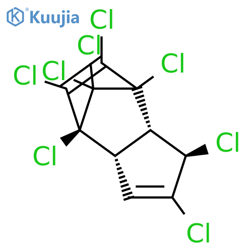4,7-Methano-1H-indene,1,2,4,5,6,7,8,8-octachloro-3a,4,7,7a-tetrahydro-, (1R,3aS,4S,7R,7aS)-rel- structure