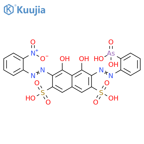 2,7-Naphthalenedisulfonic acid, 3-[2-(2-arsonophenyl)diazenyl]-4,5-dihydroxy-6-[2-(2-nitrophenyl)diazenyl]- structure