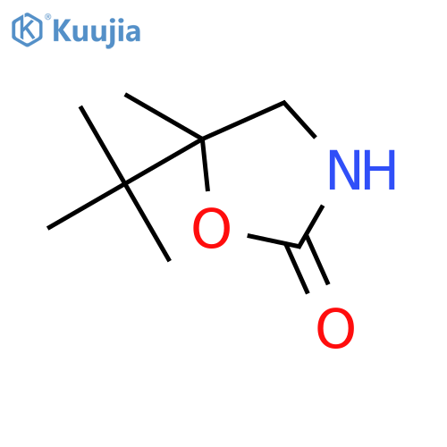 2-Oxazolidinone,5-(1,1-dimethylethyl)-5-methyl- structure