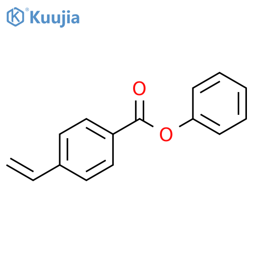 Benzoic acid, 4-ethenyl-, phenyl ester structure