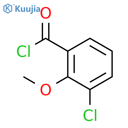 Benzoyl chloride, 3-chloro-2-methoxy- structure