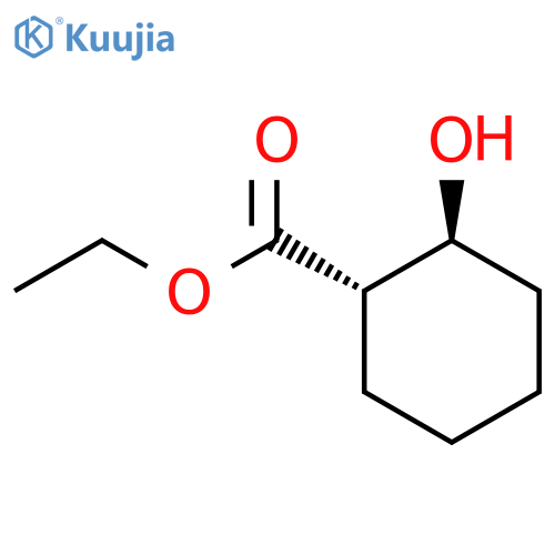 Cyclohexanecarboxylicacid, 2-hydroxy-, ethyl ester, (1S,2S)- structure