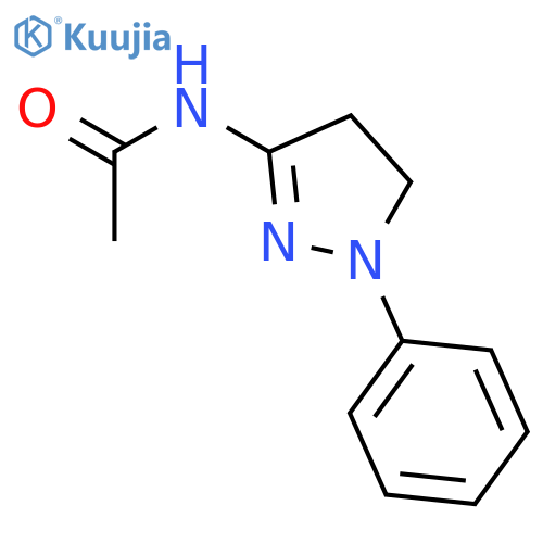 Acetamide, N-(4,5-dihydro-1-phenyl-1H-pyrazol-3-yl)- structure
