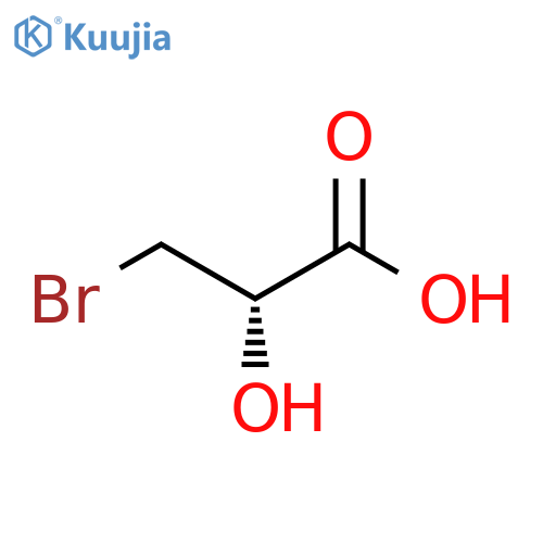 Propanoic acid, 3-bromo-2-hydroxy-, (2S)- structure