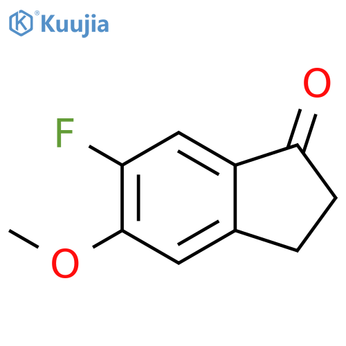 6-Fluoro-5-methoxy-2,3-dihydro-1H-inden-1-one structure