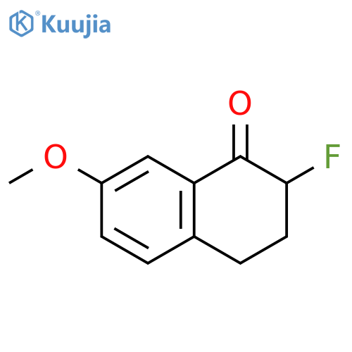 2-fluoro-7-methoxy-1,2,3,4-tetrahydronaphthalen-1-one structure