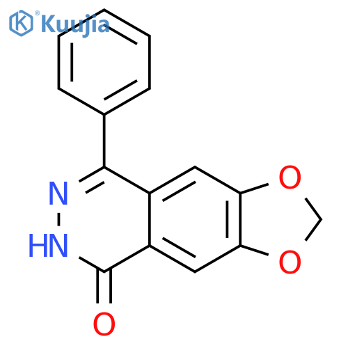 1,3-Dioxolo[4,5-g]phthalazin-5(6H)-one, 8-phenyl- structure