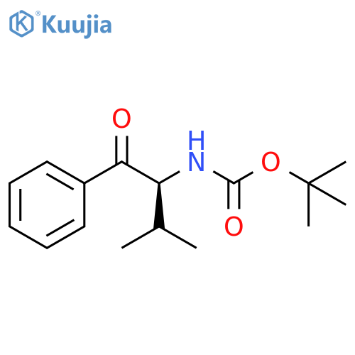 (S)-tert-butyl 3-methyl-1-oxo-1-phenylbutan-2-ylcarbamate structure