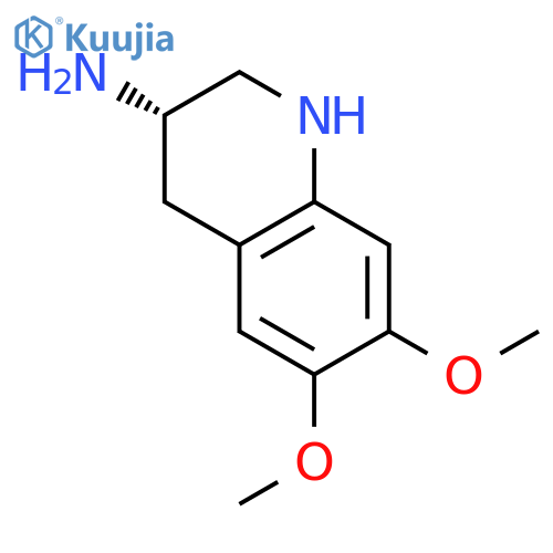 3-Quinolinamine, 1,2,3,4-tetrahydro-6,7-dimethoxy-, (3S)- structure
