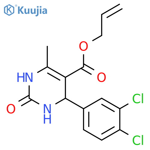 <br>4-(3,4-Dichloro-phenyl)-6-methyl-2-oxo-1,2,3,4-tetrahydro-pyrimidine-5-carb oxylic acid allyl ester structure