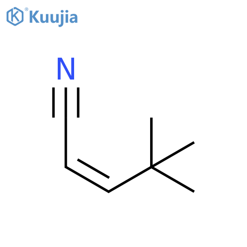 2-Pentenenitrile, 4,4-dimethyl-, (2Z)- structure