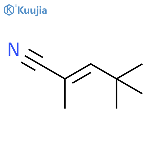 2-Pentenenitrile, 2,4,4-trimethyl-, (E)- structure