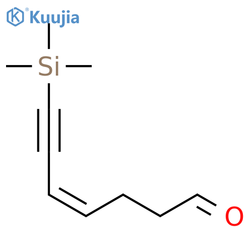 4-Hepten-6-ynal, 7-(trimethylsilyl)-, (Z)- structure