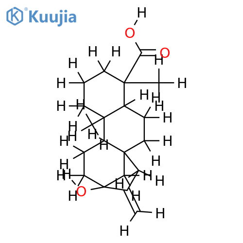 ent-13-hydroxykaur-16-en-19-oic acid structure