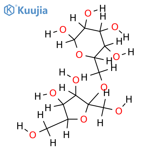 6-O-beta-D-Fructofuranosyl-D-glucose structure