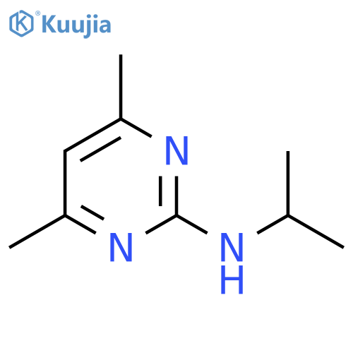 4,6-dimethyl-N-(propan-2-yl)pyrimidin-2-amine structure