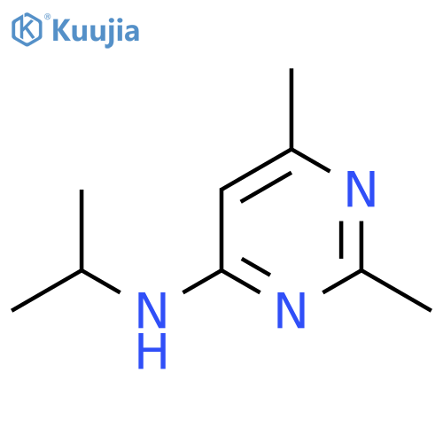 2,6-dimethyl-N-(propan-2-yl)pyrimidin-4-amine structure