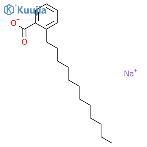 Benzoic acid, dodecyl-,sodium salt (1:1) structure