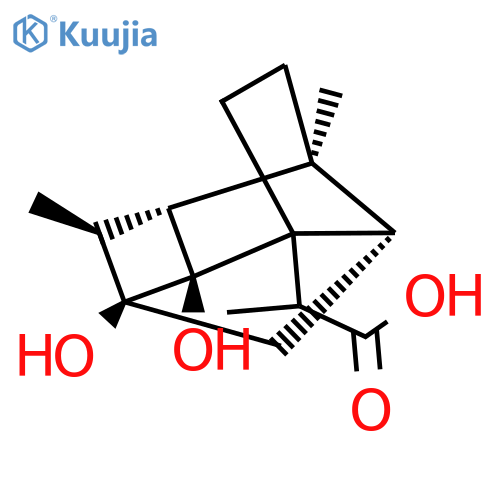 (1R,7aβ,8S,αR)-Octahydro-6β,8-dihydroxy-α,3aβ,5α-trimethyl-1α,4α,6-metheno-1H-indene-1-acetic acid structure