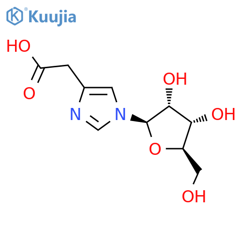 1H-Imidazole-4-aceticacid, 1-b-D-ribofuranosyl- structure