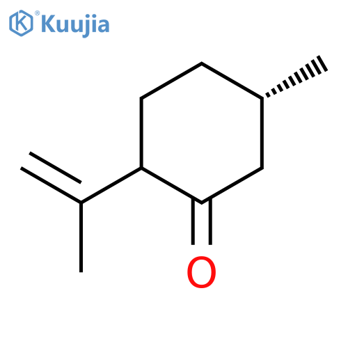 Cyclohexanone,5-methyl-2-(1-methylethenyl)-, (2R,5S)-rel- structure