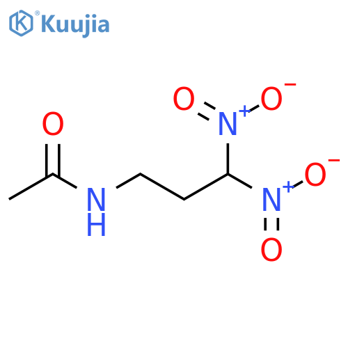 Acetamide, N-(3,3-dinitropropyl)- structure