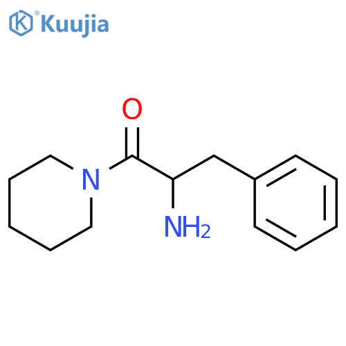 2-Amino-3-phenyl-1-(piperidin-1-yl)propan-1-one structure