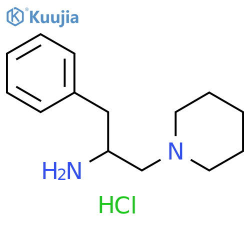 1-phenyl-3-(piperidin-1-yl)propan-2-amine dihydrochloride structure