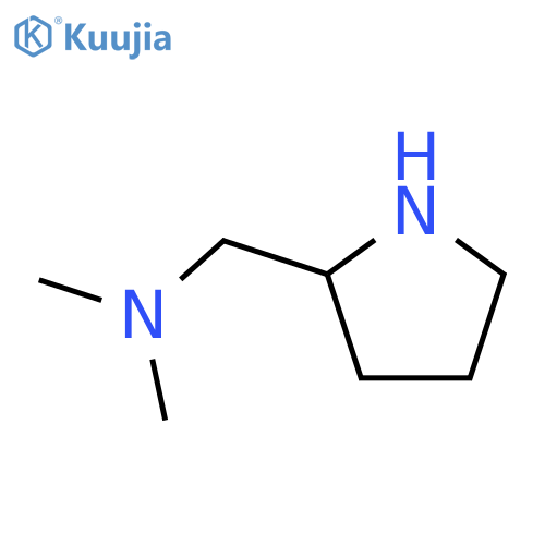 N,N-dimethyl-1-[(2S)-pyrrolidin-2-yl]methanamine structure