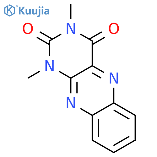 Benzo[g]pteridine-2,4(1H,3H)-dione,1,3-dimethyl- structure