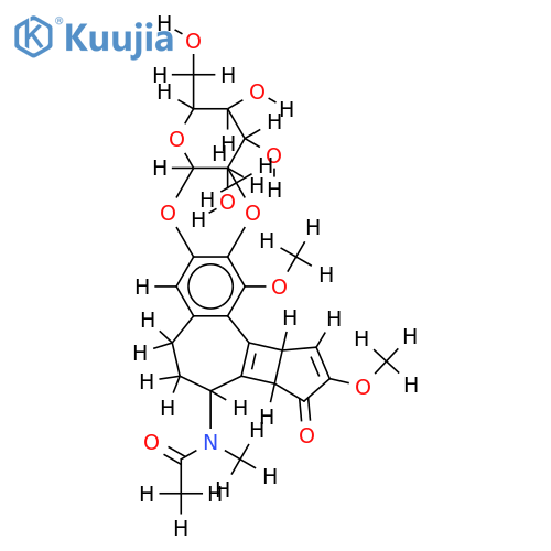 5,9-Diepimer, N-Me,O3-de-Me,O3-beta-D-glucopyranoside-beta-Lumicolchicine structure