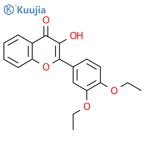 2-(3,4-Diethoxyphenyl)-3-hydroxy-4H-1-benzopyran-4-one structure