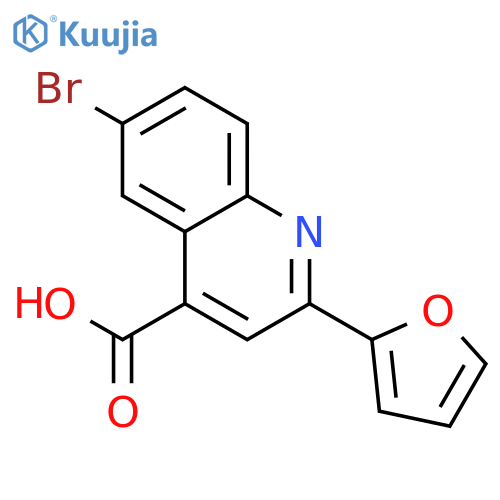 6-Bromo-2-(2-furyl)quinoline-4-carboxylic acid structure