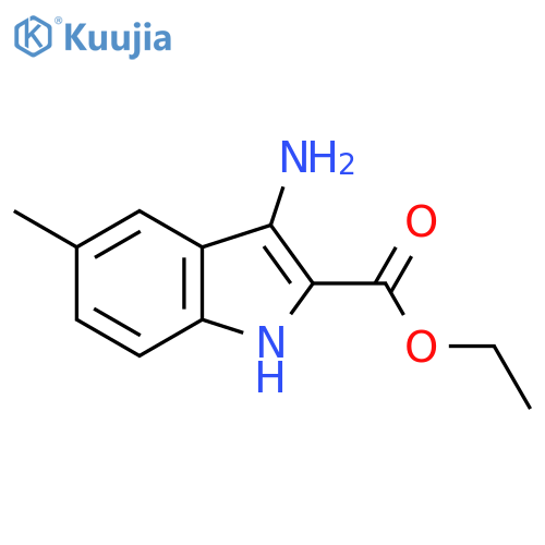 Ethyl 3-amino-5-methyl-1H-indole-2-carboxylate structure