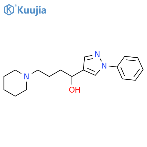 1-Piperidinebutanol, a-(1-phenyl-1H-pyrazol-4-yl)- structure
