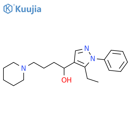 1-Piperidinebutanol, a-(5-ethyl-1-phenyl-1H-pyrazol-4-yl)- structure