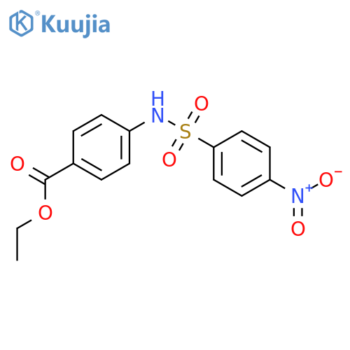 Ethyl 4-{(4-nitrophenyl)sulfonylamino}benzoate structure
